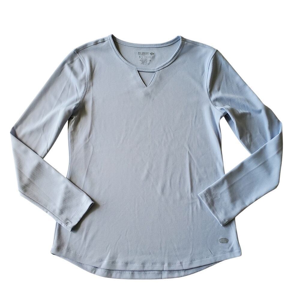 Reel Legends Gray Freeline Ventilated Fabric Athletic Long Sleeve Top Size S - Picture 5 of 13